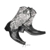 Edgy Newspaper Print Cowboy Boots #4156
