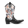 Artistic Abstract Pointed Cowboy Boots #4163