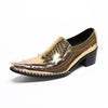 Rock Star Block Heel Loafers #4178