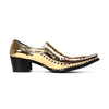 Rock Star Block Heel Loafers #4178