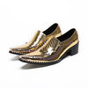 Rock Star Block Heel Loafers #4178