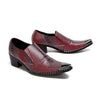 Neo-Noir Pointed Toe Loafers #4179