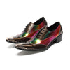 Glam-Rock Iridescent Oxford Shoes #4180