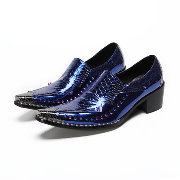 Neon Rockstar Pointed Toe Loafers #4181