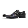AOMISHOES_Black_Patterned_Shoes_#4109_Footwear_for_Daily_Use_AOMISHOES
