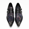 AOMISHOES_Black_Patterned_Shoes_#4109_Footwear_for_Daily_Use_AOMISHOES
