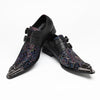 AOMISHOES_Black_Patterned_Shoes_#4109_Footwear_for_Daily_Use_AOMISHOES