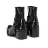 AOMISHOES_Black_Snake_Head_Shoes_#4111_Fashion_Footwear_AOMISHOES