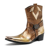 AOMISHOES_Golden_Western_Shoes_#4107_Western_Style_Wear_AOMISHOES