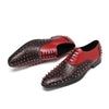 AOMISHOES_Red_Black_Rivet_Shoes_#4108_Fashion_Footwear_AOMISHOES