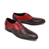 AOMISHOES_Red_Black_Rivet_Shoes_#4108_Fashion_Footwear_AOMISHOES