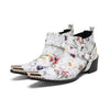 AOMISHOES_White_Print_Rivet_Shoes_#4103_Fashionable_Footwear_AOMISHOES