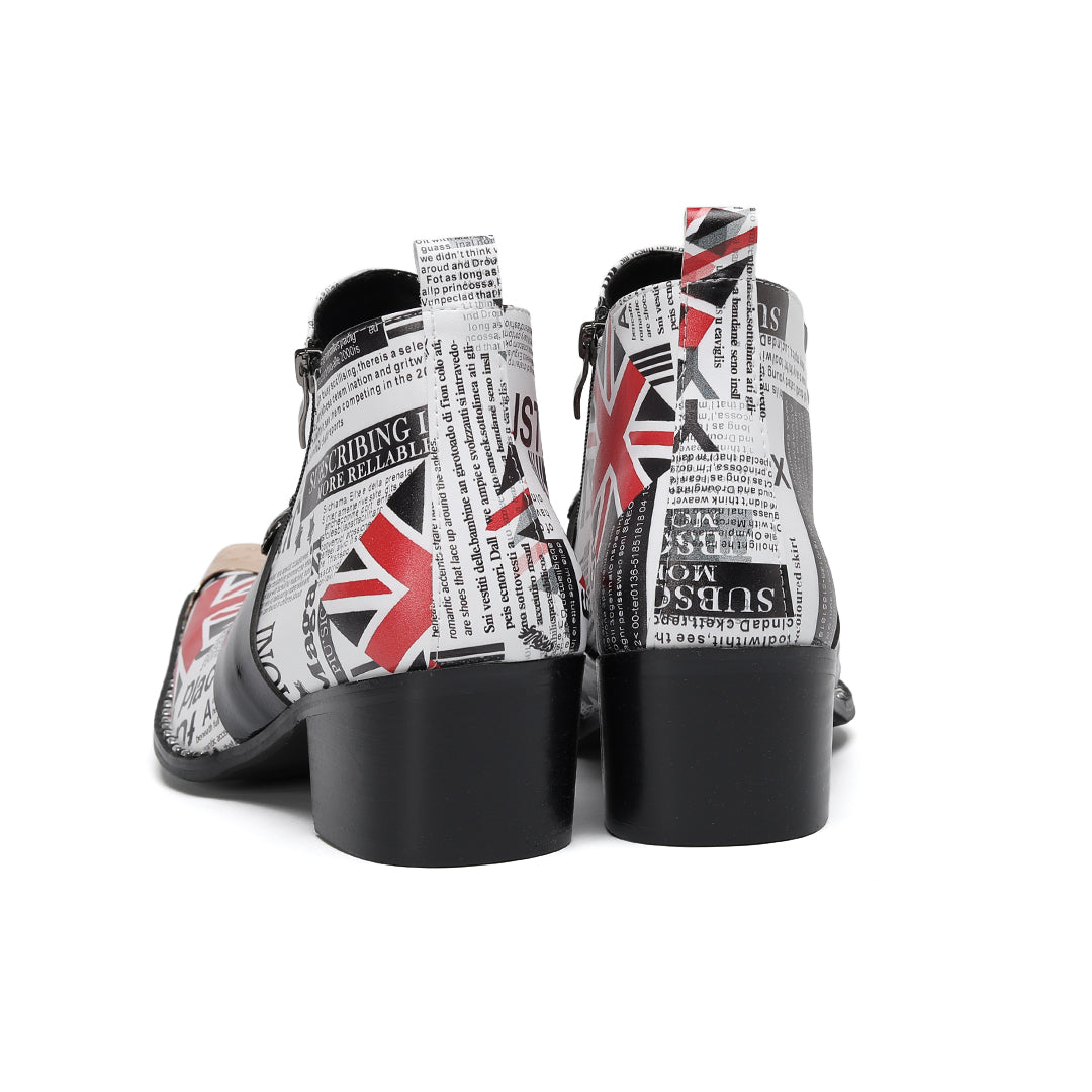 AOMISHOES_White_Print_Shoes_#4114_Everyday_Wear_AOMISHOES