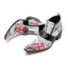 AOMISHOES_White_Print_Shoes_#4114_Everyday_Wear_AOMISHOES