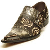 AOMISHOES™  Fiore Misterioso Metal Tip Shoes 9166