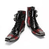 AOMISHOES™  Schwarzes Magma High Boots 9138