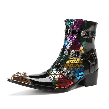 AOMISHOES™  Arcoiris Enjaulado High Boots 9139