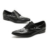 AOMISHOES™  Pittura Punk Metal Tip Shoes 9160