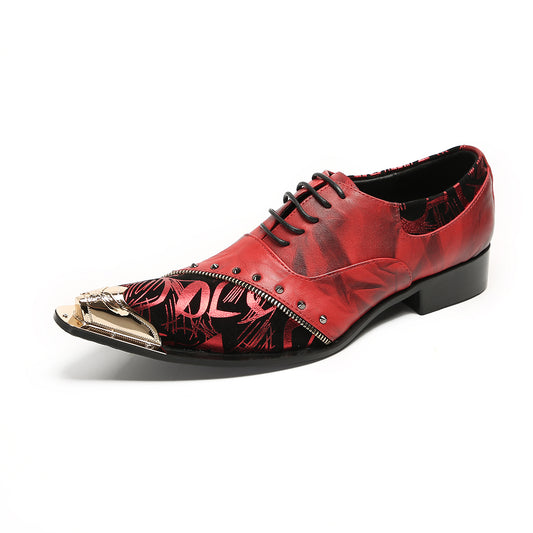 AOMISHOES™ Saccheggiare Metal Tip Shoes 9212