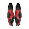 AOMISHOES™  Rosso E Nero Metal Tip Shoes 9161