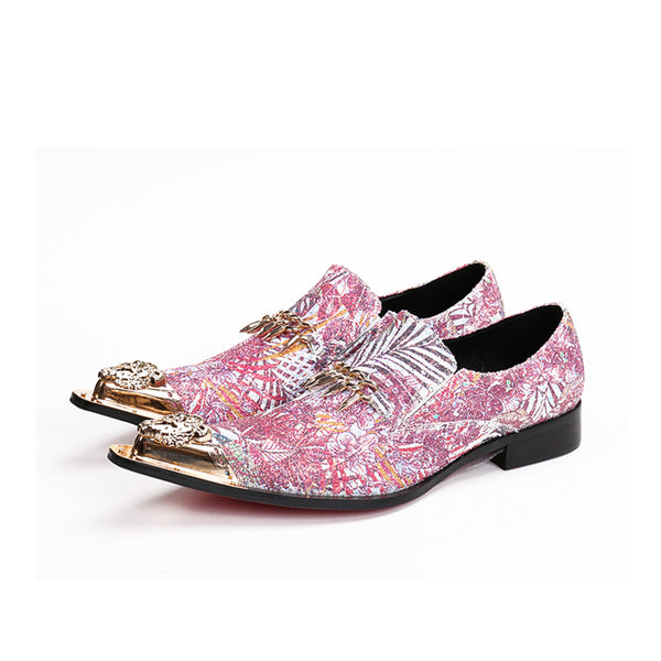 AOMISHOES™ Vincent pink Dress Shoes #8044