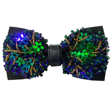 Ducapo Floral Sequin Bow Tie T2008