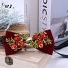 Ducapo Red Pomegranate Bow Tie T2009