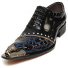 AOMISHOES™ Black Crocodile Dress Shoes #8052