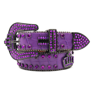 Punk Riveted Rhinestone Belt B4049