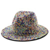 Rhinestone Wide Brim Hat H9006