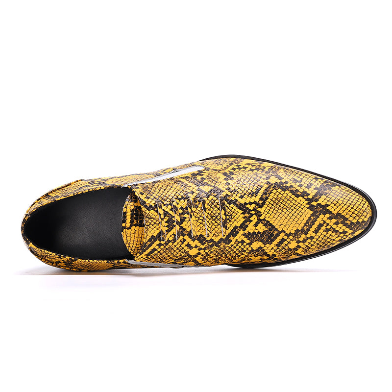 AOMISHOES™ Italy Snake Dress Shoes #8193