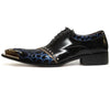 AOMISHOES™ Black Crocodile Dress Shoes #8052