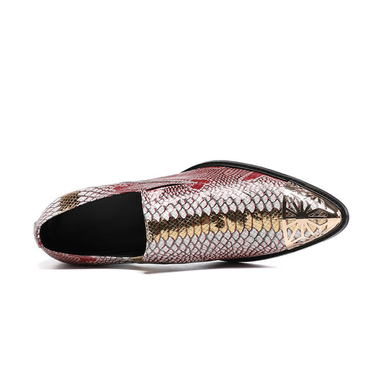 Rosemoda Python Shoes AOMISHOES™ Red Monty Python Dress Shoes #8079 – Aomishoes®
