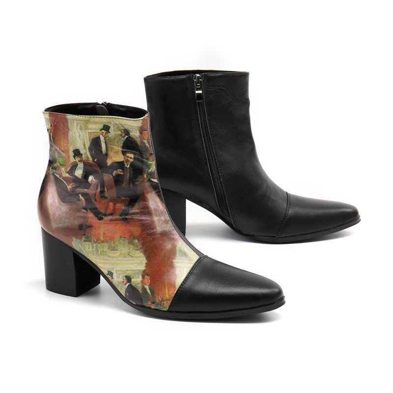 AOMISHOES™ The Renaissance Vintage High-Heel Boot #8101