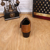 AOMISHOES™  Brown Metal Dress Shoes #8035