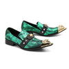 AOMISHOES™ The Emerald Green With Gem Dress Shoes #8091