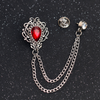 Fashion Rhinestone Suit Brooch A1017