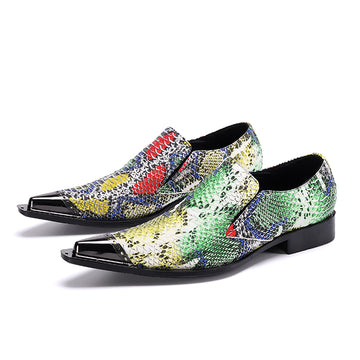 AOMISHOES™ Italy Snake Dress Shoes #8195