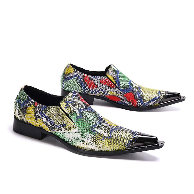 AOMISHOES™ Italy Snake Dress Shoes #8195