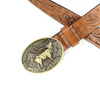 Western Cowboy Buckle Leather Belt B5005