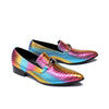 AOMISHOES™ Gem-Rainbow Alligator Loafer #8081