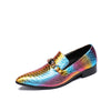 AOMISHOES™ Gem-Rainbow Alligator Loafer #8081