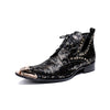 AOMISHOES™ Black Leopard Boots #8062