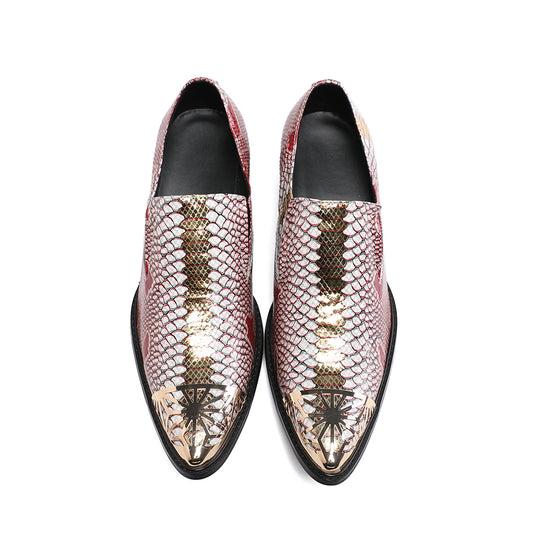 Rosemoda Python Shoes AOMISHOES™ Red Monty Python Dress Shoes #8079 – Aomishoes®