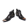 AOMISHOES™ Black Leopard Boots #8062