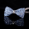 AOMISHOES™ Sea Blue Rhinestone Bow Tie #1025