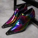 AOMISHOES™   Laser Multicolour Oxford Shoes #8023