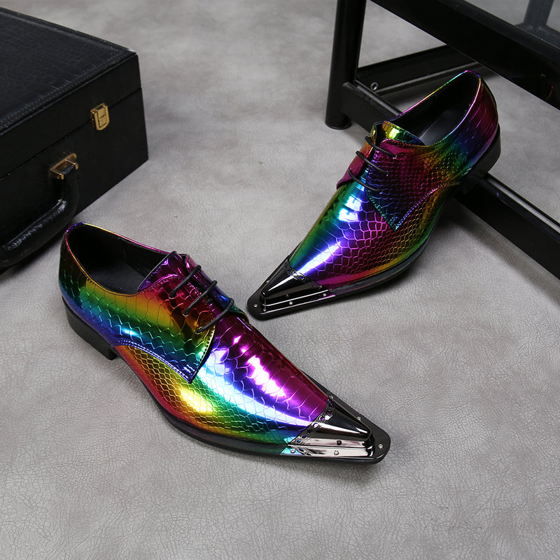 AOMISHOES™   Laser Multicolour Oxford Shoes #8023