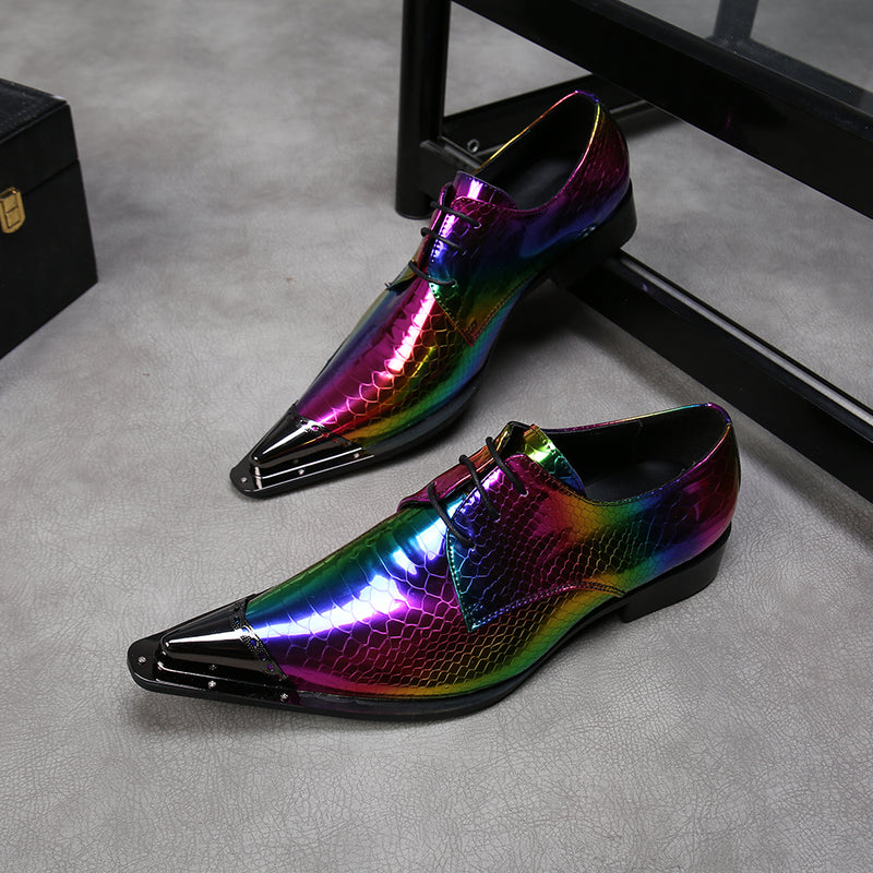 AOMISHOES™   Laser Multicolour Oxford Shoes #8023