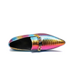 AOMISHOES™ Gem-Rainbow Alligator Loafer #8081